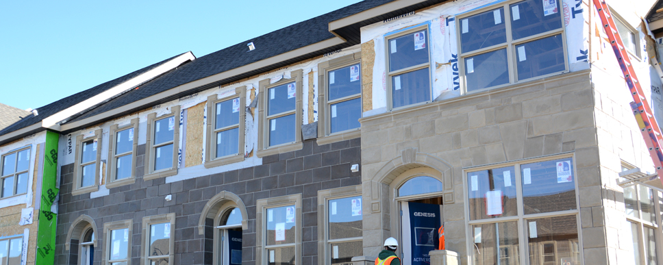 Brownstones Construction Photos, Calgary Home Builder, Airdrie Home Builder