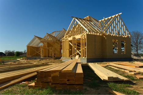 building house wooden frame
