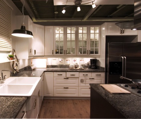 modern kitchen in home