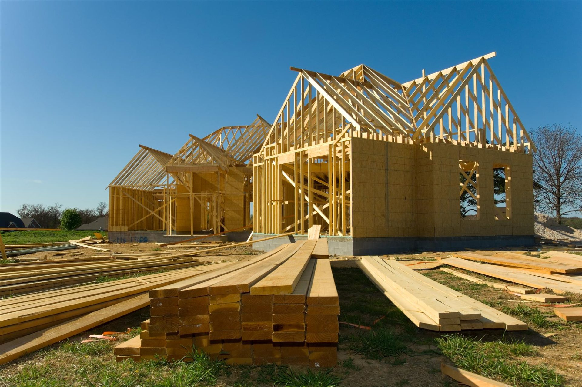 new house built by the construction industry